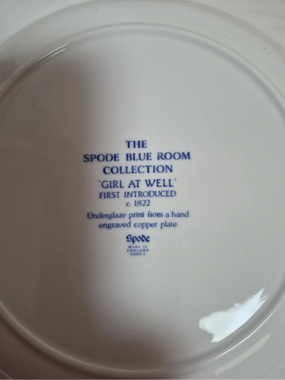 Spode Blue and White Transferware Dinner Plates - Scenic Pattern